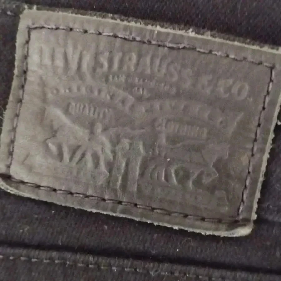 LEVI'S 712 -  original frayed slim fit jeans - low waist - stretch - deep black - very good condition - – photo 12